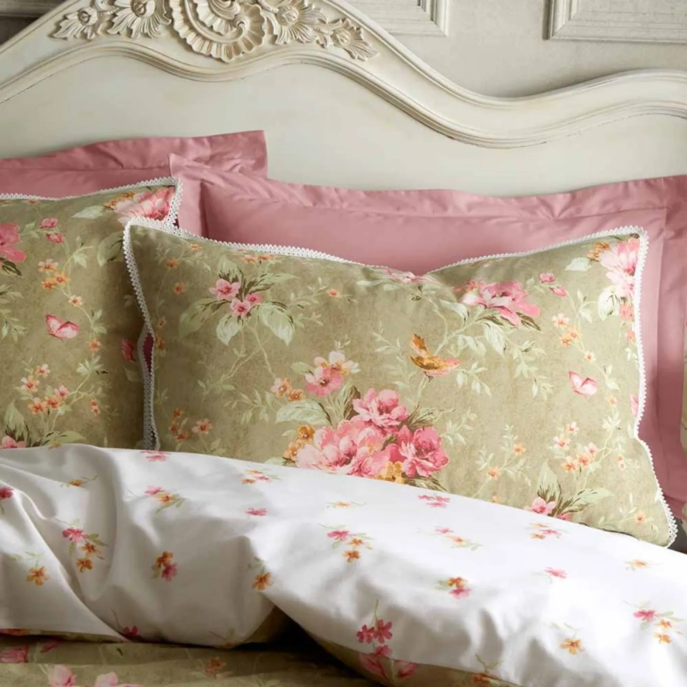 CL Penelope Floral Green Duvet Set