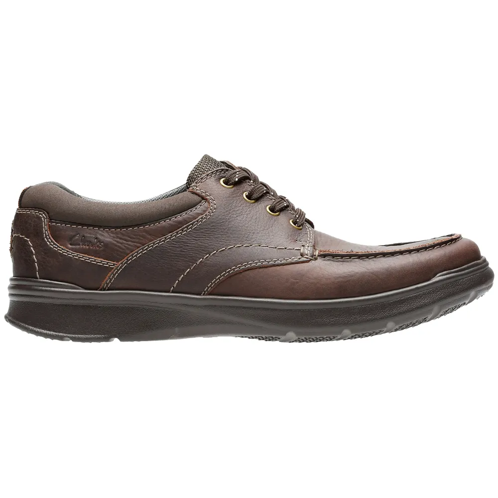 Clarks Cotrell Edge Brown Oily Shoes