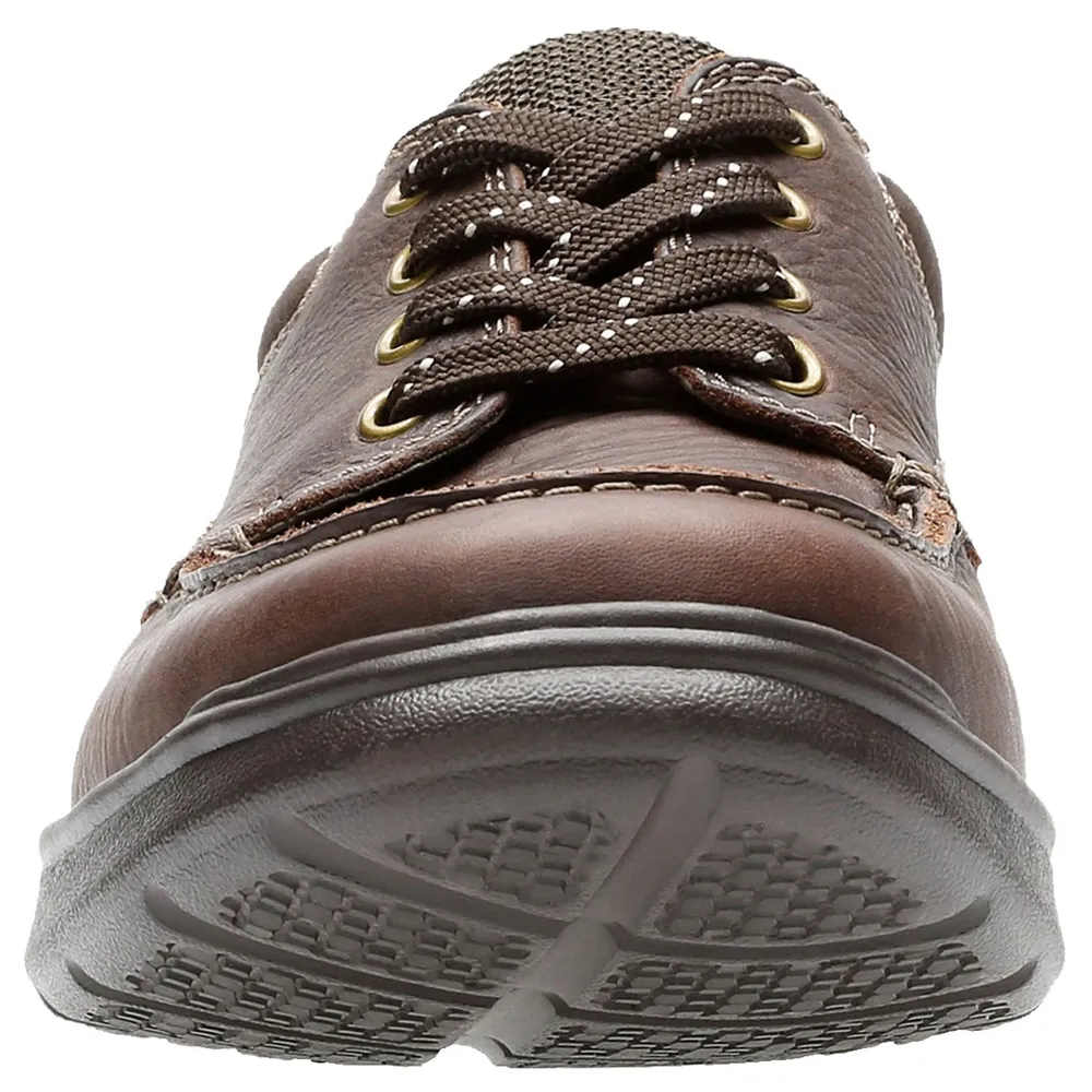 Clarks Cotrell Edge Brown Oily Shoes