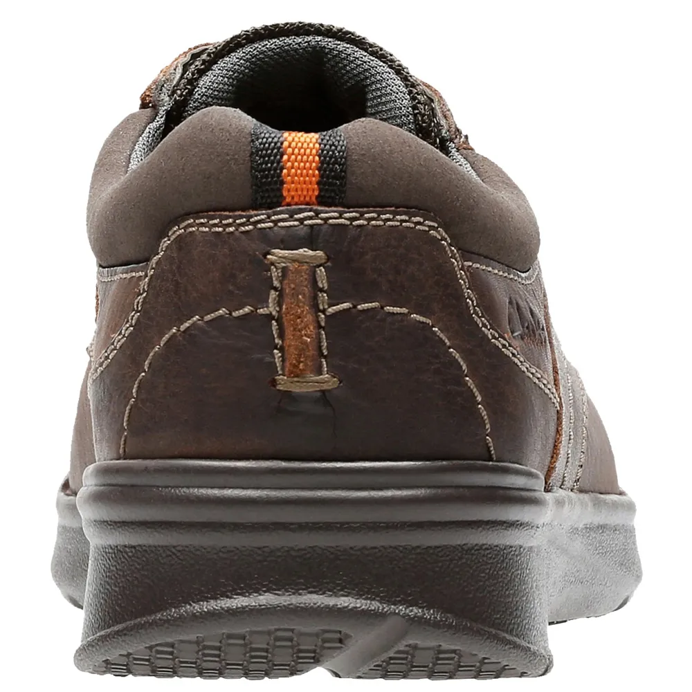 Clarks Cotrell Edge Brown Oily Shoes