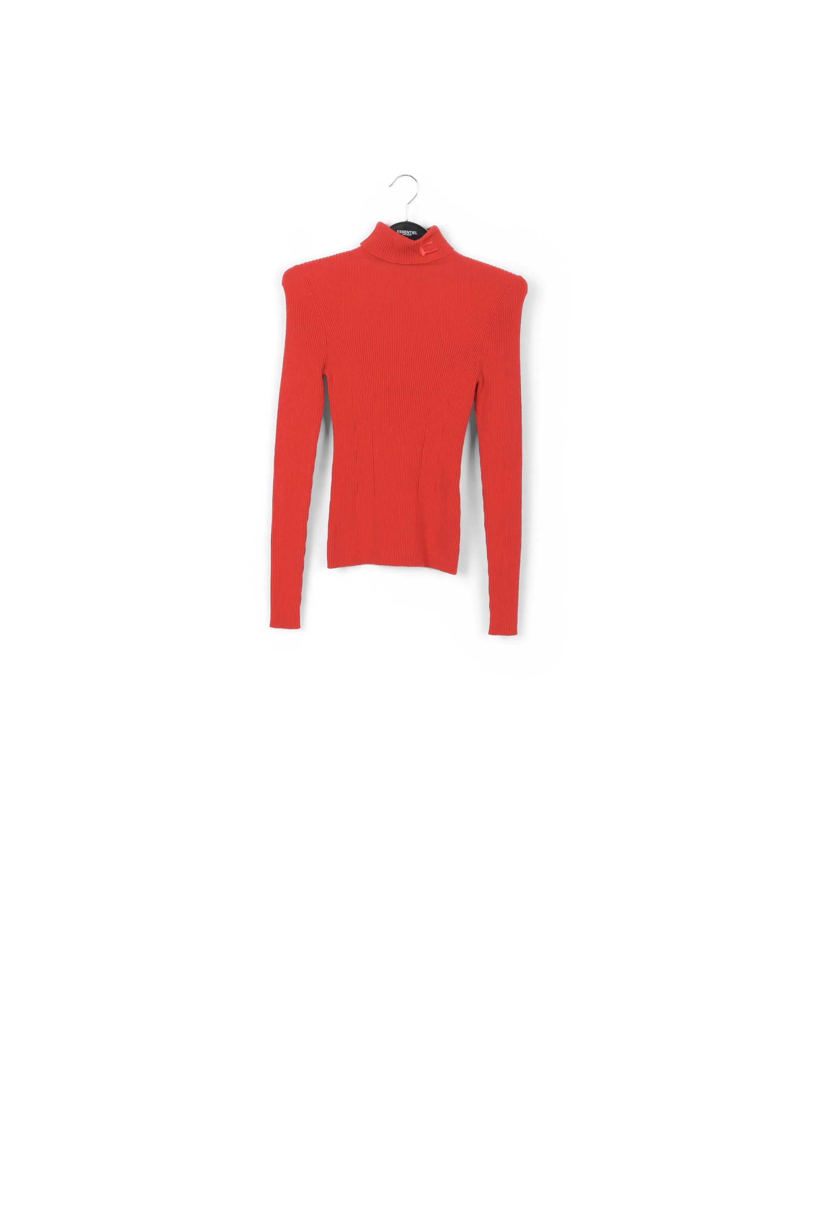 Collar ribbed sweater