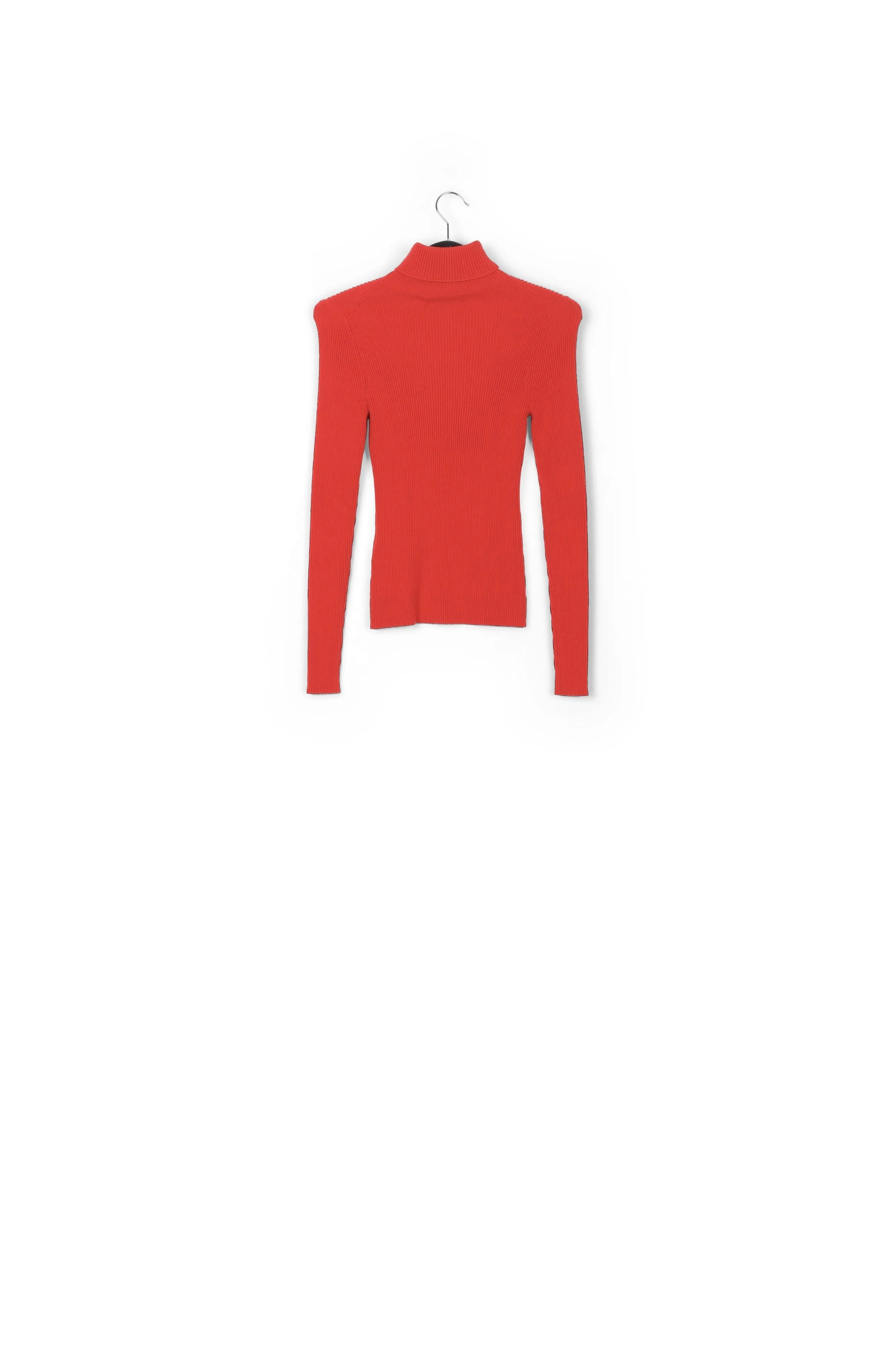 Collar ribbed sweater