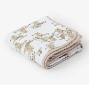 Cotton Muslin Quilt - Llama Llama