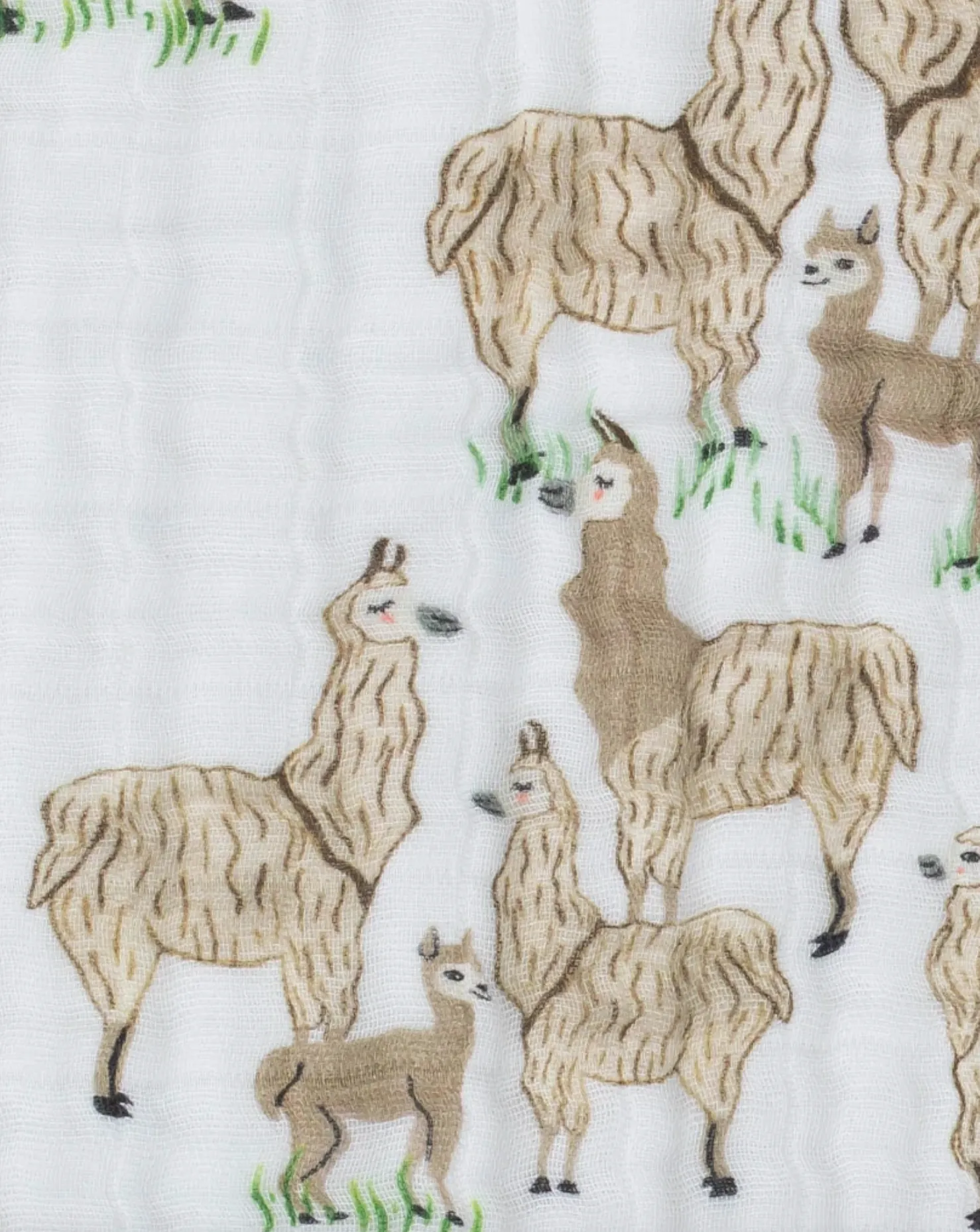 Cotton Muslin Quilt - Llama Llama