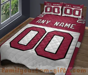 Custom Quilt Sets Arizona Personalized Football Premium Quilt Bedding for Boys Girls Men Women