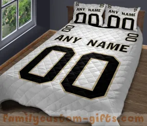 Custom Quilt Sets New Orleans Jersey Personalized Football Premium Quilt Bedding for Men Women