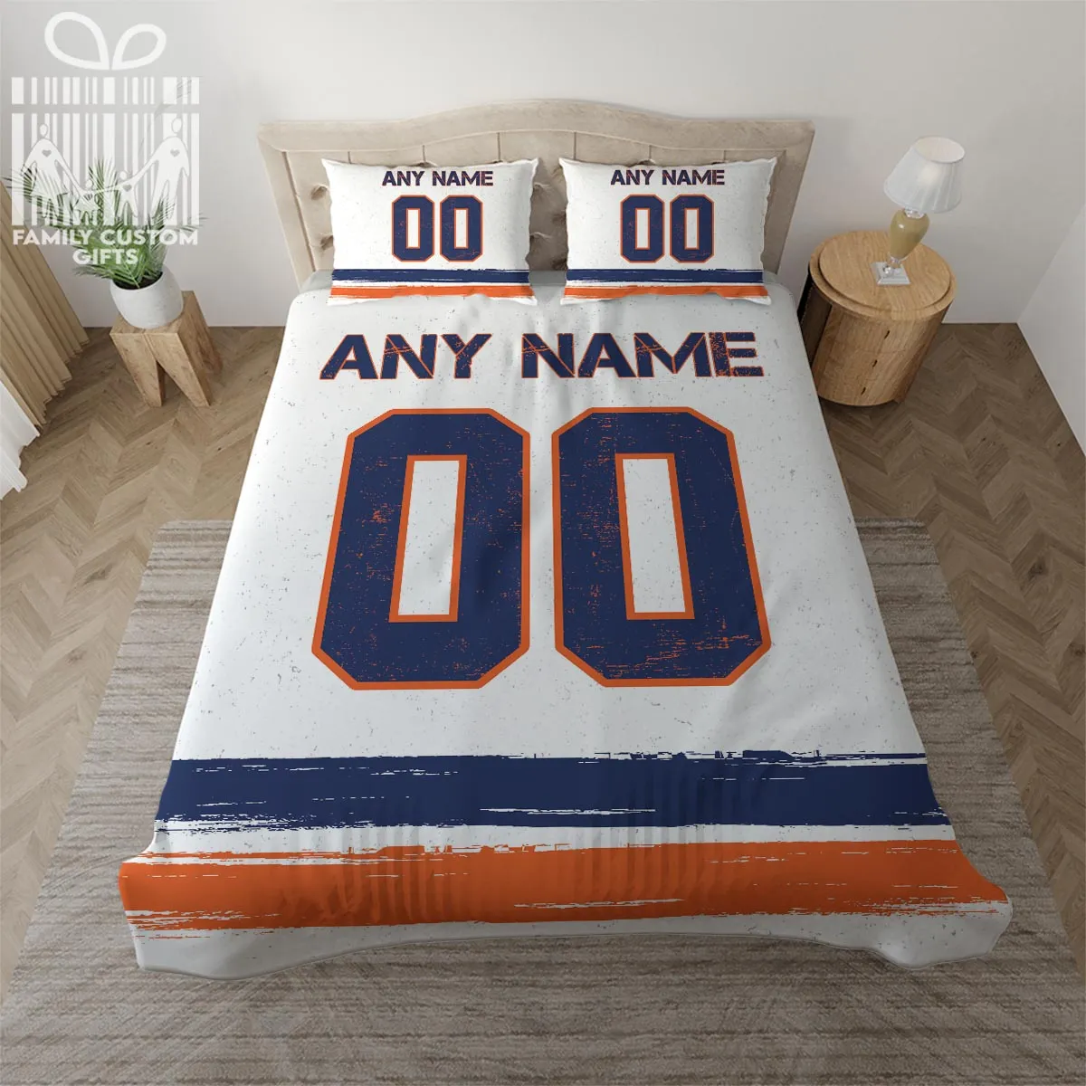 Custom Quilt Sets New York Jersey Personalized Ice hockey Premium Quilt Bedding for Men Women