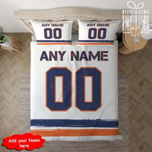 Custom Quilt Sets New York Jersey Personalized Ice hockey Premium Quilt Bedding for Men Women