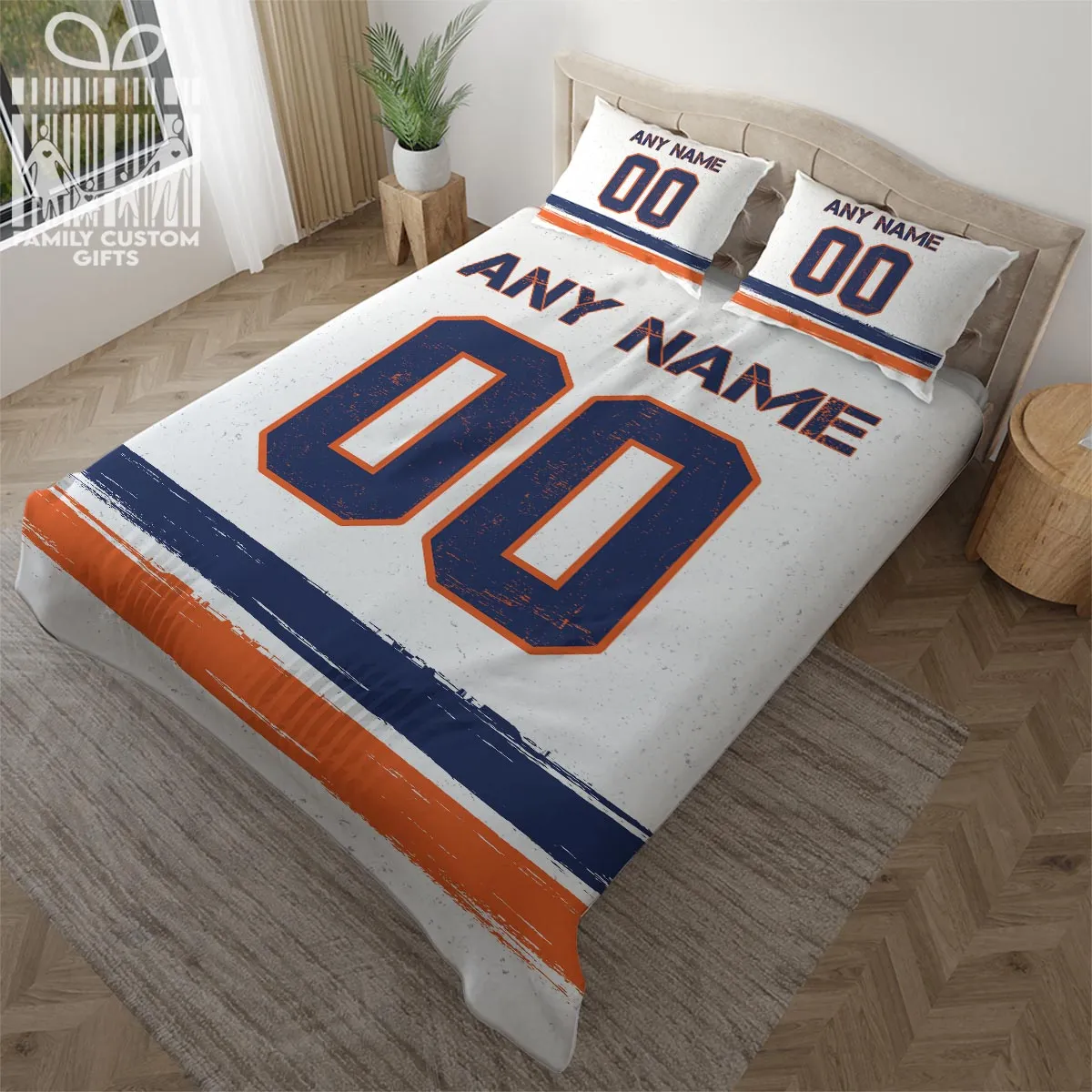 Custom Quilt Sets New York Jersey Personalized Ice hockey Premium Quilt Bedding for Men Women