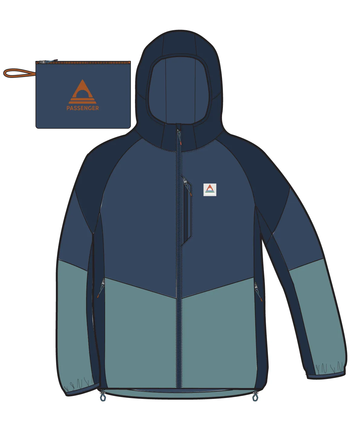Daybreak Lightweight Recycled Thermore® Insulated Jacket - Rich Navy/Dark Denim/Arctic