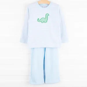 Dearest Dino Pant Set, Blue