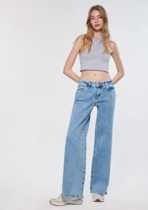 Deli Dolu Light Blue Everyday Vintage Jean Pants
