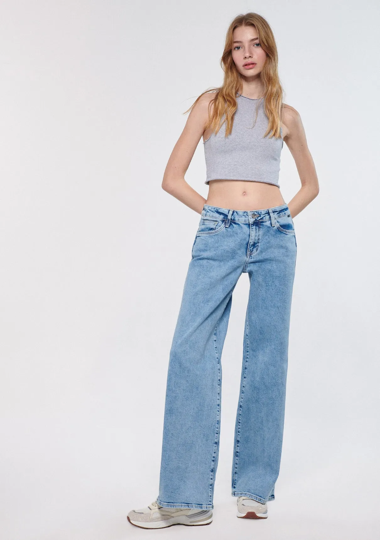 Deli Dolu Light Blue Everyday Vintage Jean Pants