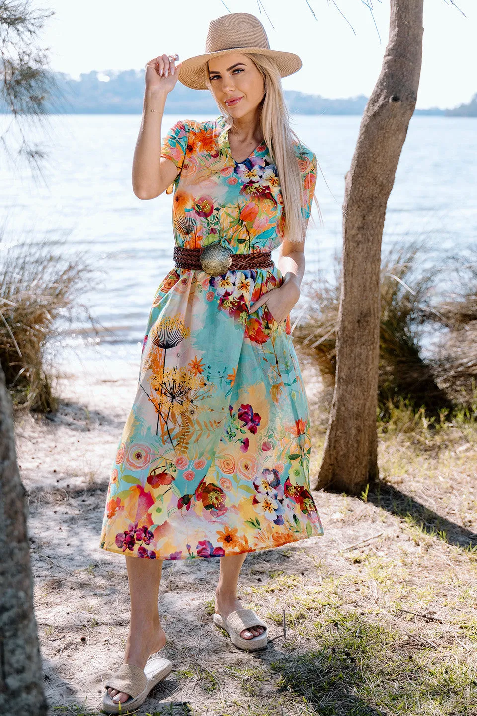 Desert Bloom Maxi Dress