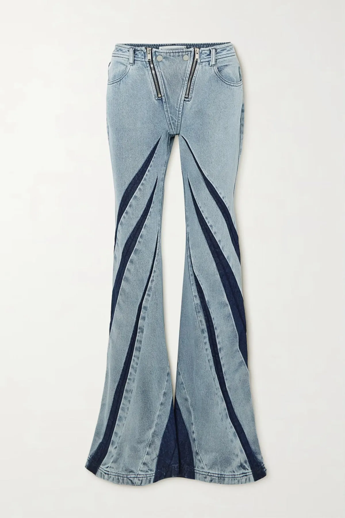 Designed Denim Strapless Tops and Jeans