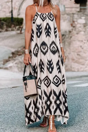 Devin Printed Spaghetti Strap Cami Dress