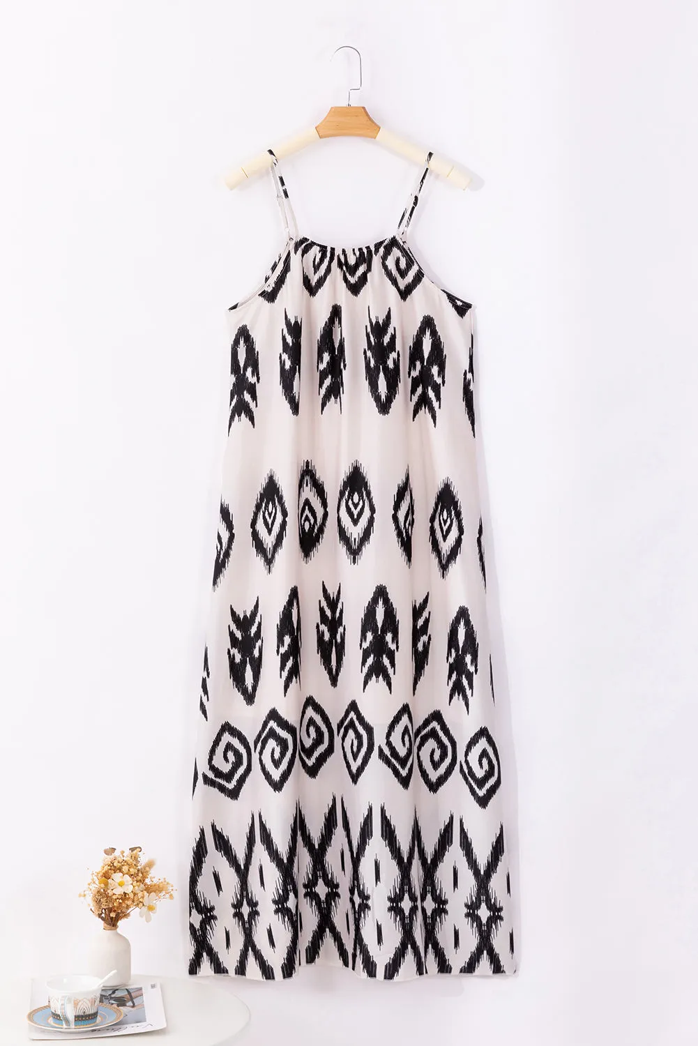 Devin Printed Spaghetti Strap Cami Dress