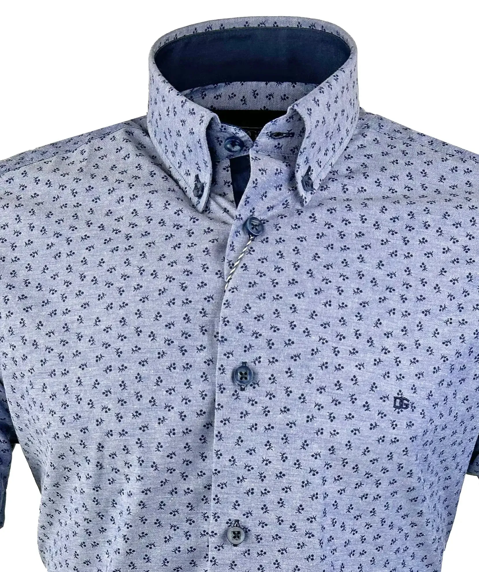 DG's Drifter Men's Short Sleeve Shirt 14631/27 Blue