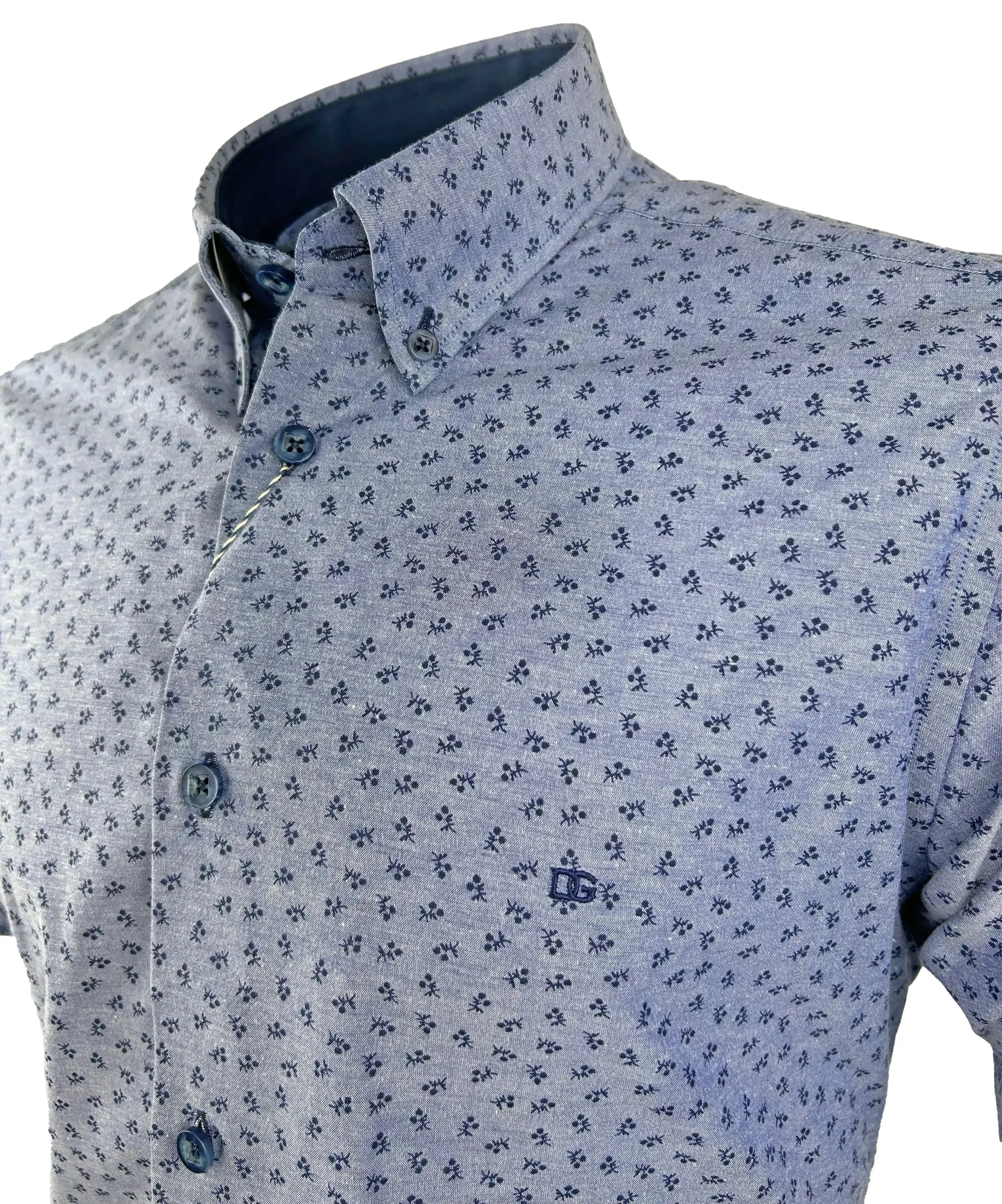 DG's Drifter Men's Short Sleeve Shirt 14631/27 Blue