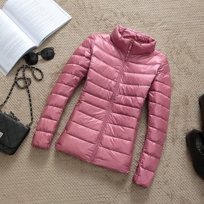Dina: Packable Down Jacket with Zip & Pockets