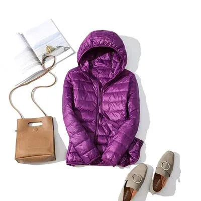 Dina: Packable Down Jacket with Zip & Pockets
