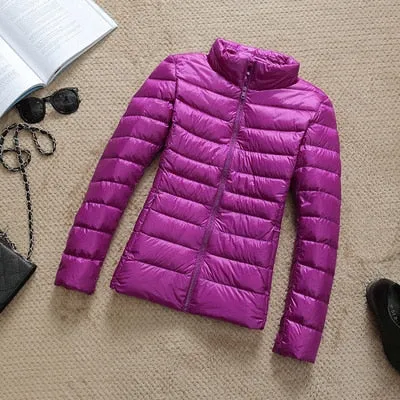 Dina: Packable Down Jacket with Zip & Pockets