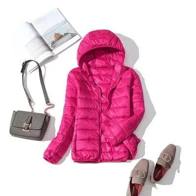Dina: Packable Down Jacket with Zip & Pockets