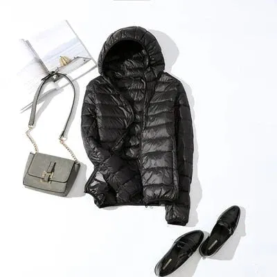 Dina: Packable Down Jacket with Zip & Pockets