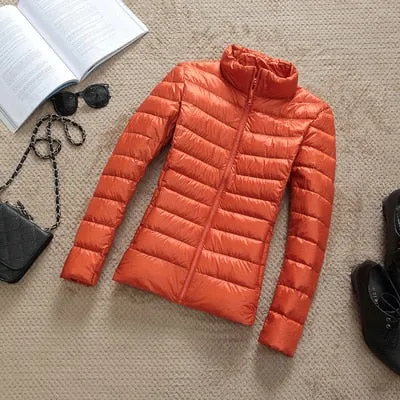 Dina: Packable Down Jacket with Zip & Pockets