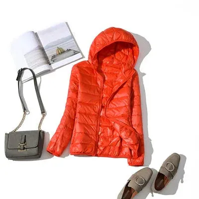 Dina: Packable Down Jacket with Zip & Pockets