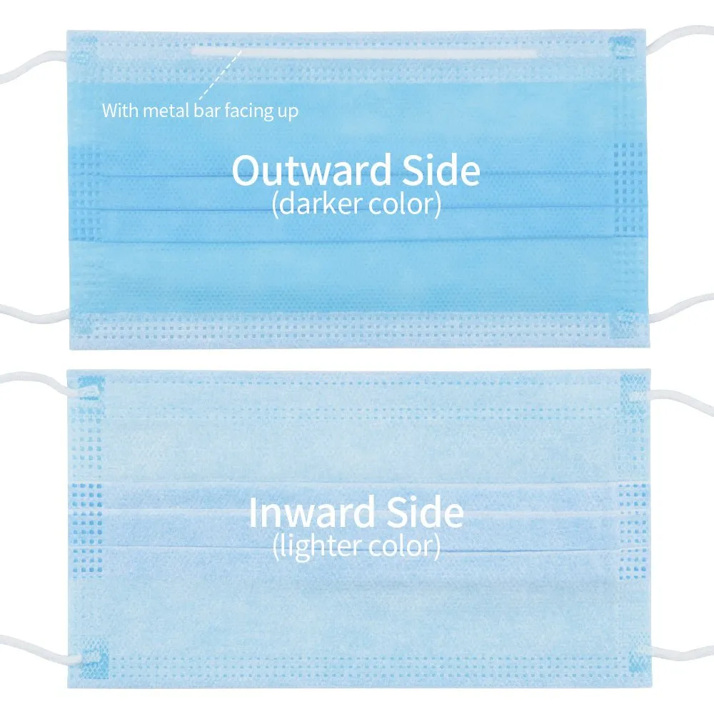 Disposable Face Mask 3 Layers 50PCS 100PCS