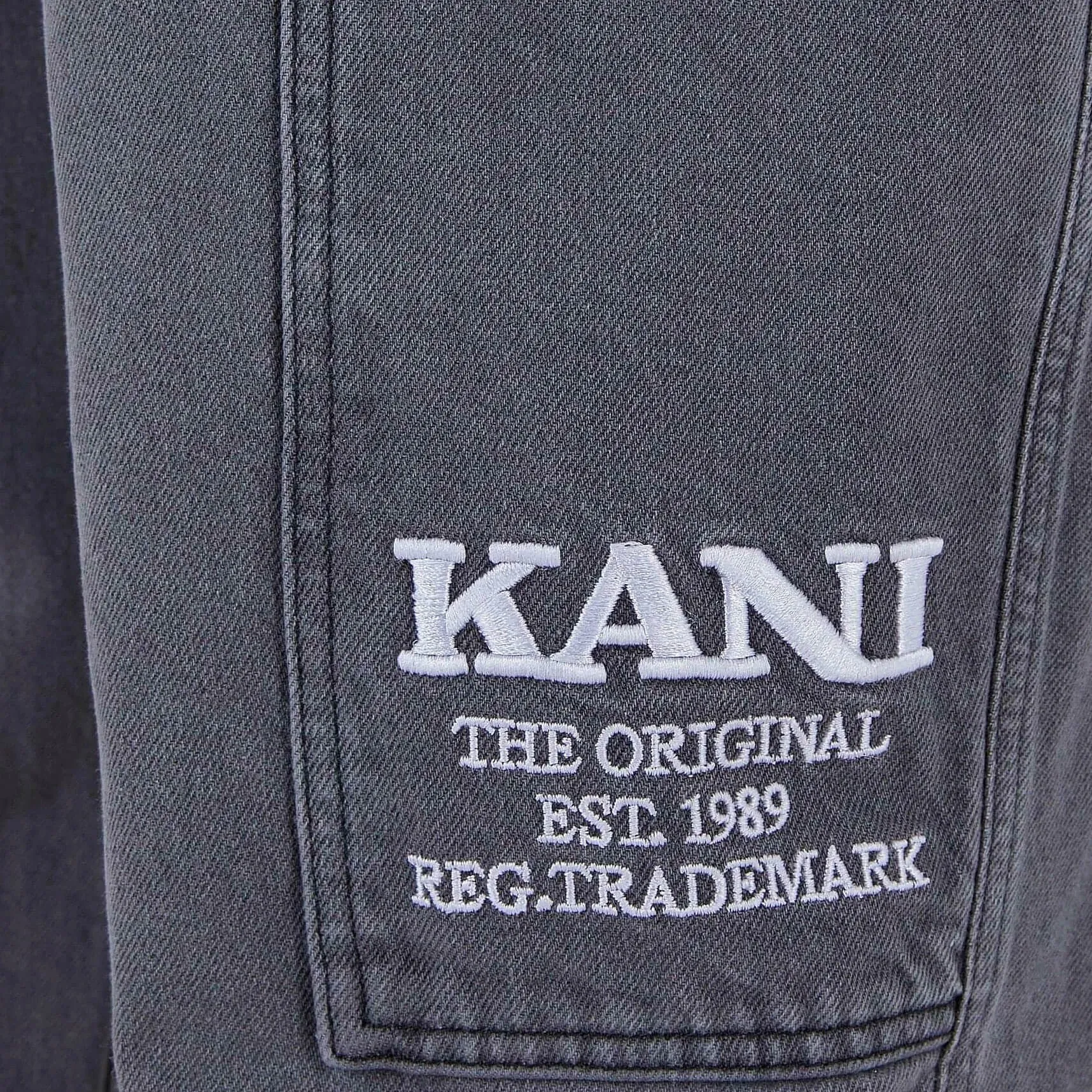 Džínsy Karl Kani KK Retro Tapered Workwear Denim light grey šedé