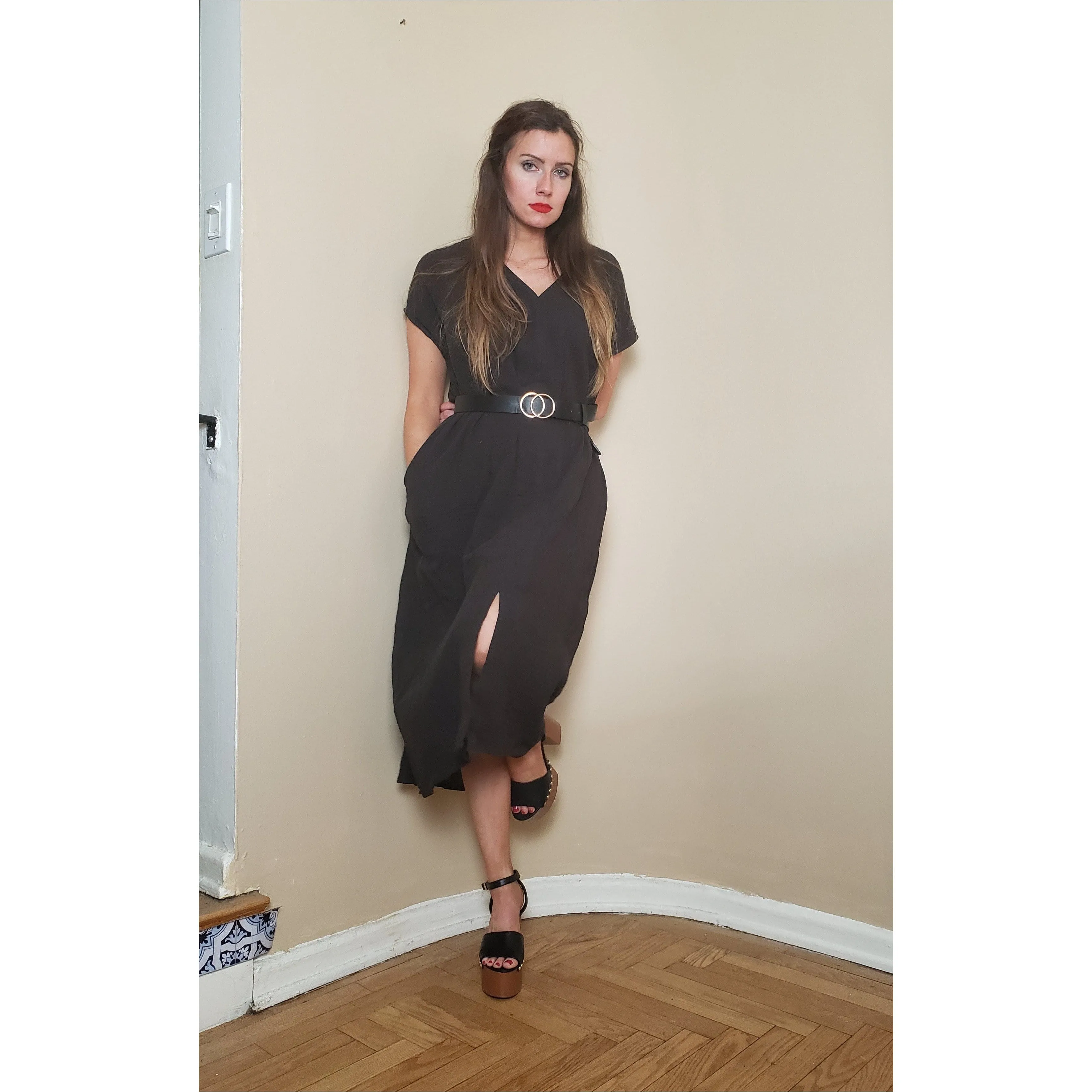 Downtown Cotton Column Dress