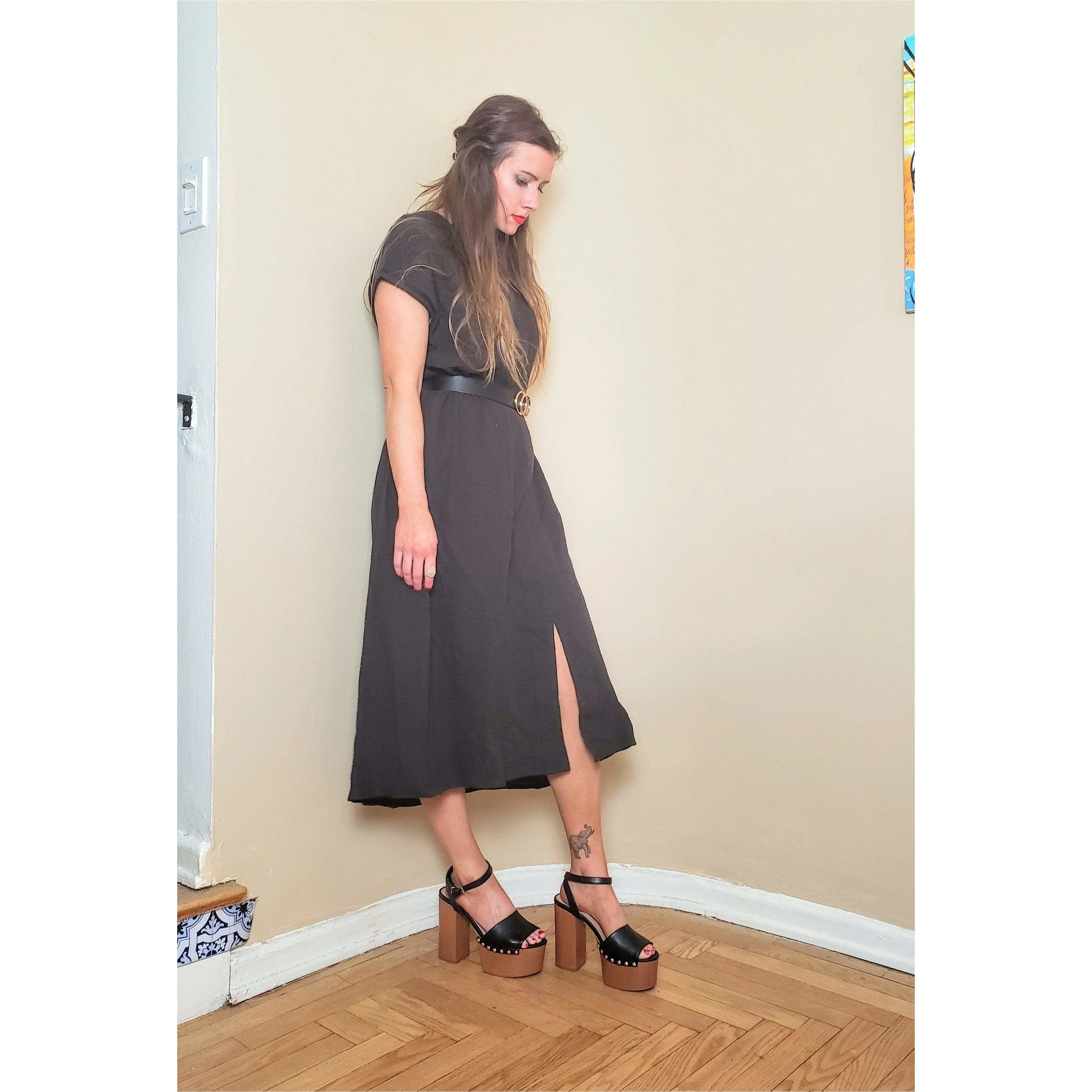 Downtown Cotton Column Dress