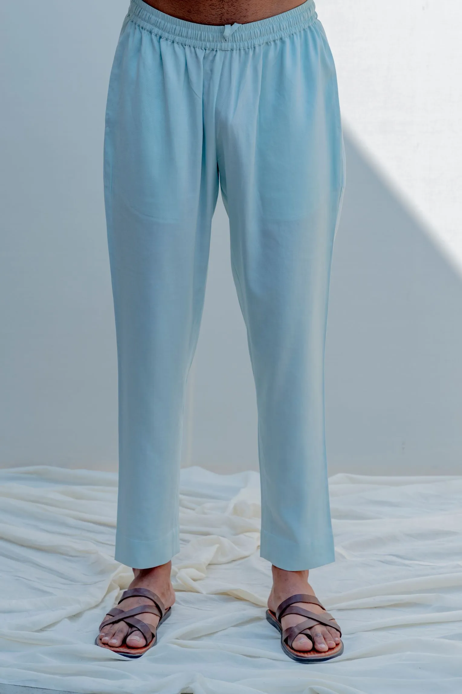 Drifter- Light Blue Asymmetric Kurta Set