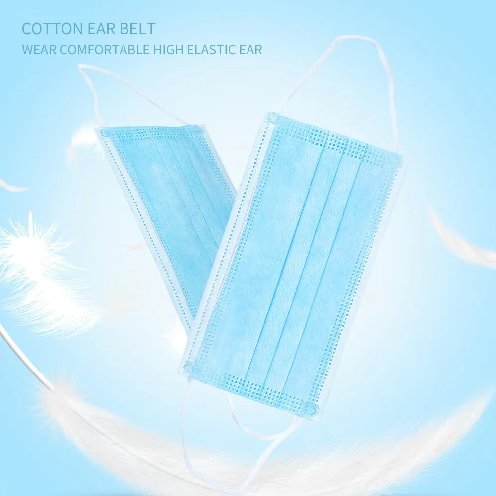 Earloop Face Mask 3 Layers 50PCS 100PCS