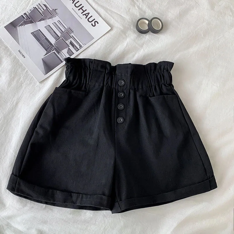 Elastic Waist Cute Colors Casual Shorts Pants