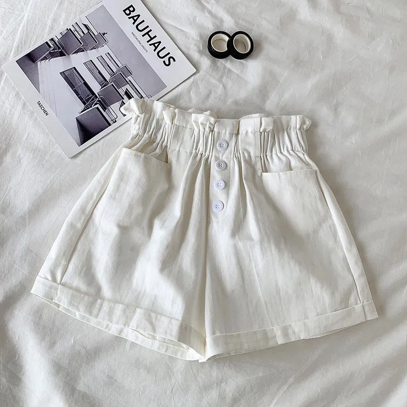 Elastic Waist Cute Colors Casual Shorts Pants