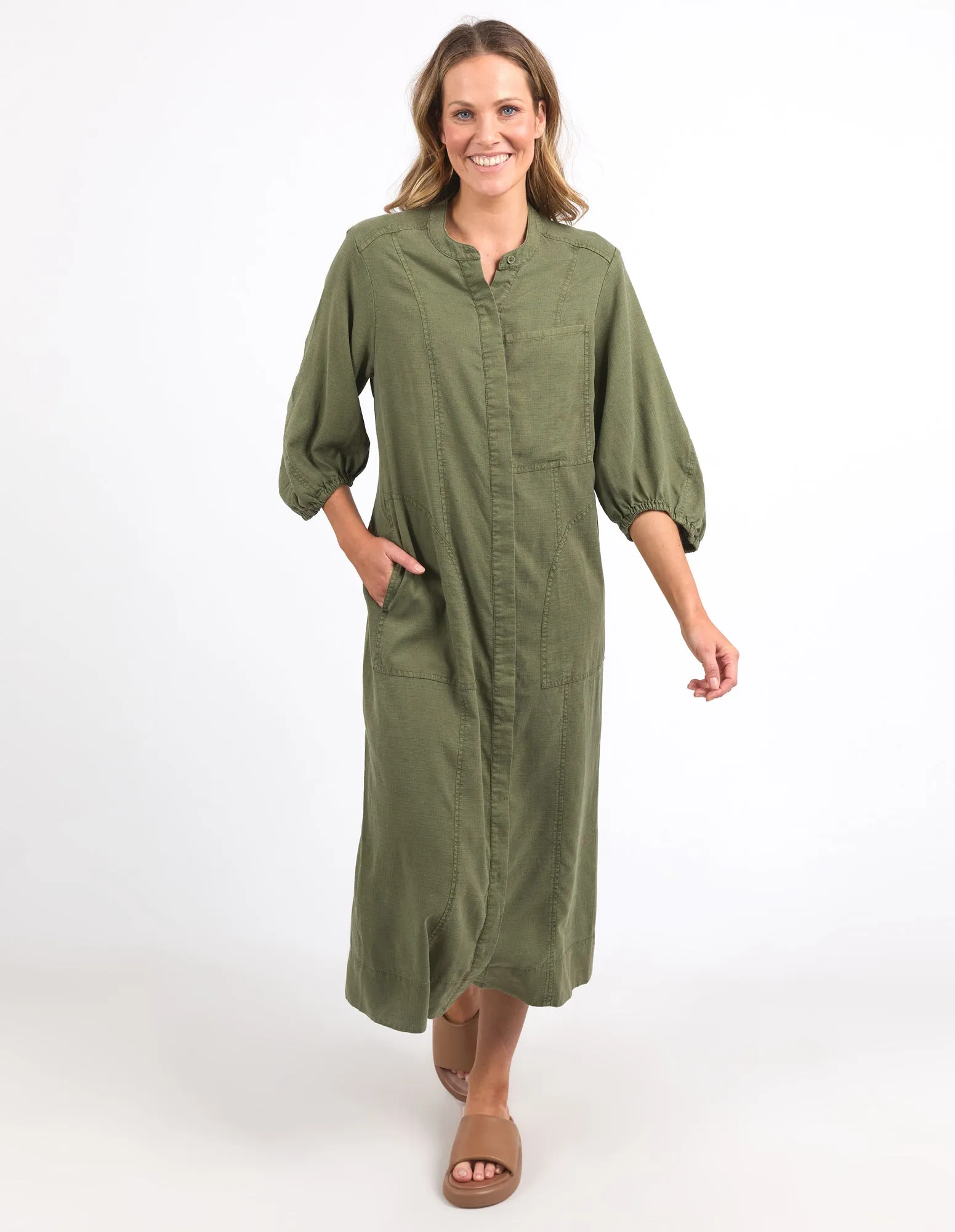 Elm Lifestyle II MILA Utility Dress - Clover