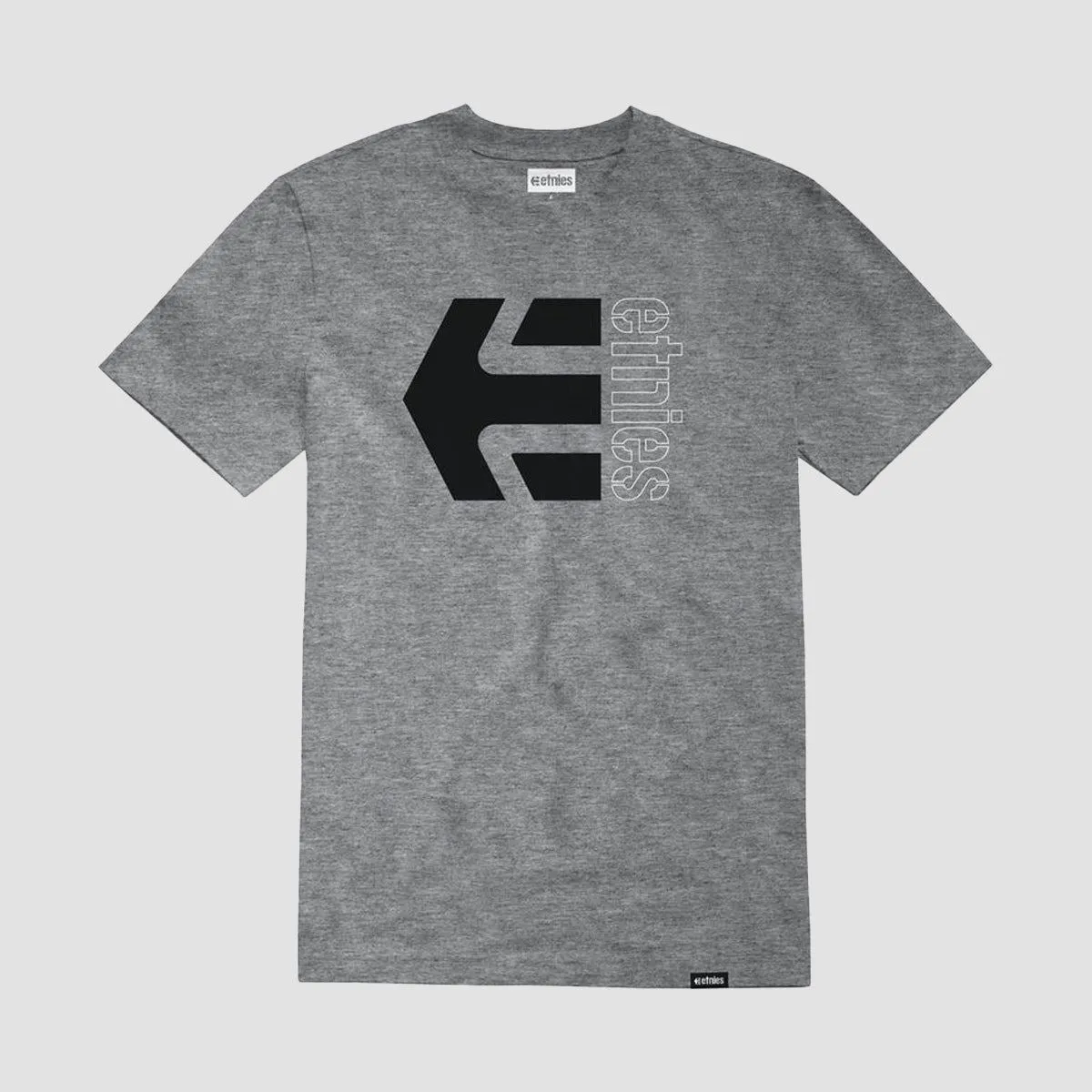 Etnies Corp Combo T-Shirt Grey/Black/White