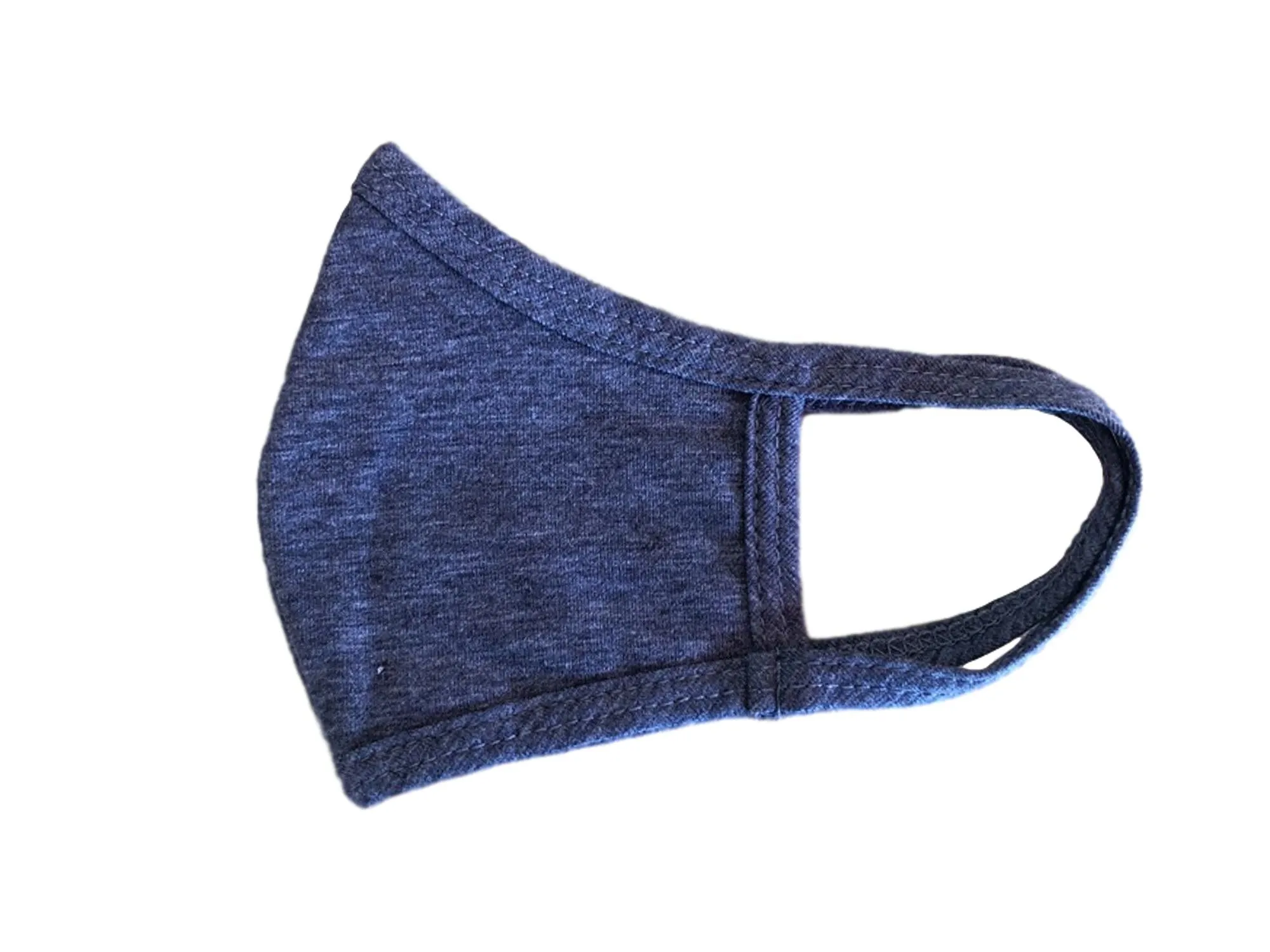Face Mask, 100% Cotton, 2 layers, D. Grey, Washable, Reusable Mask, Youth Size