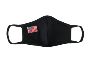 Face Mask, Cotton, 2 layers, American Flag Design, Filter Pockets, Washable, Reusable, Adult Size
