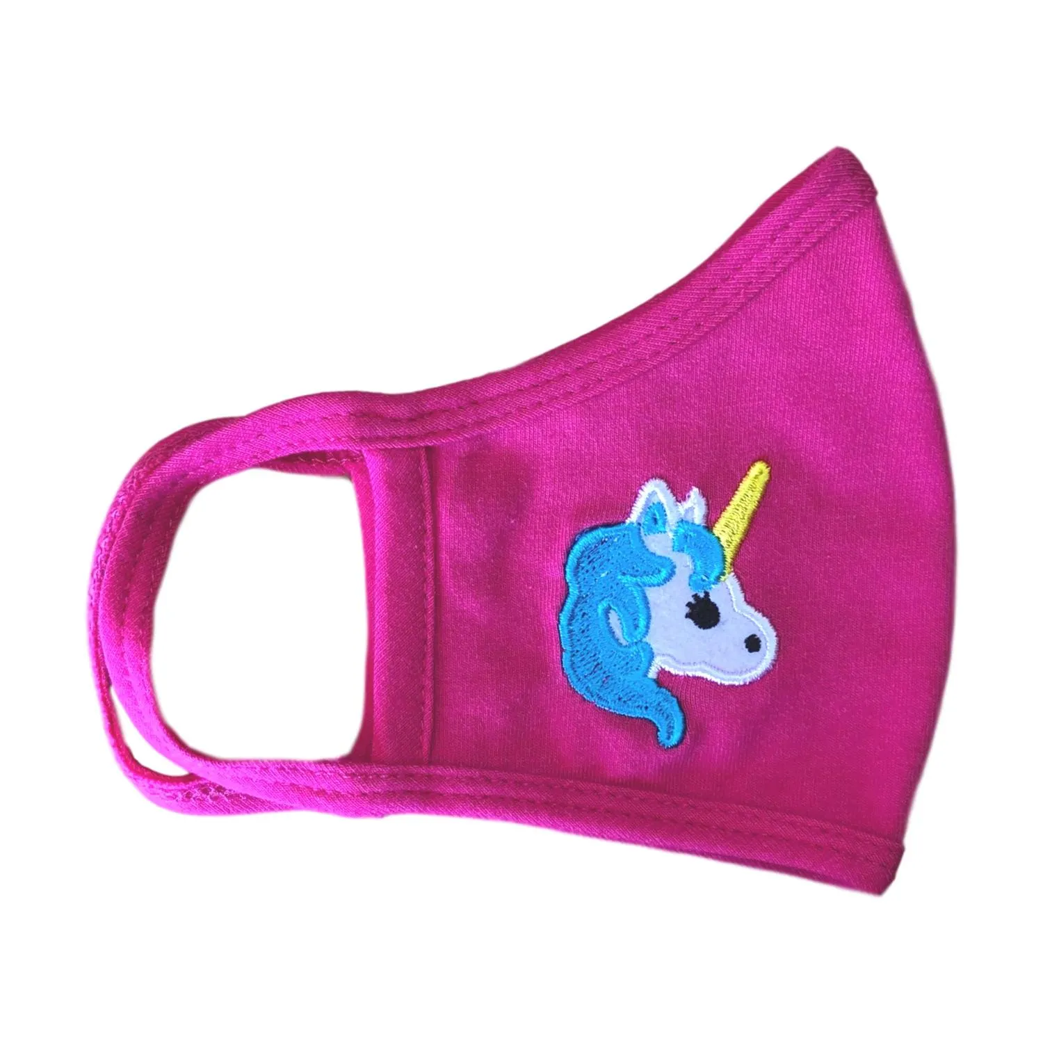 Face Mask, Cotton, Pink Unicorn 2 layers, Washable, Reusable Mask, Youth Size