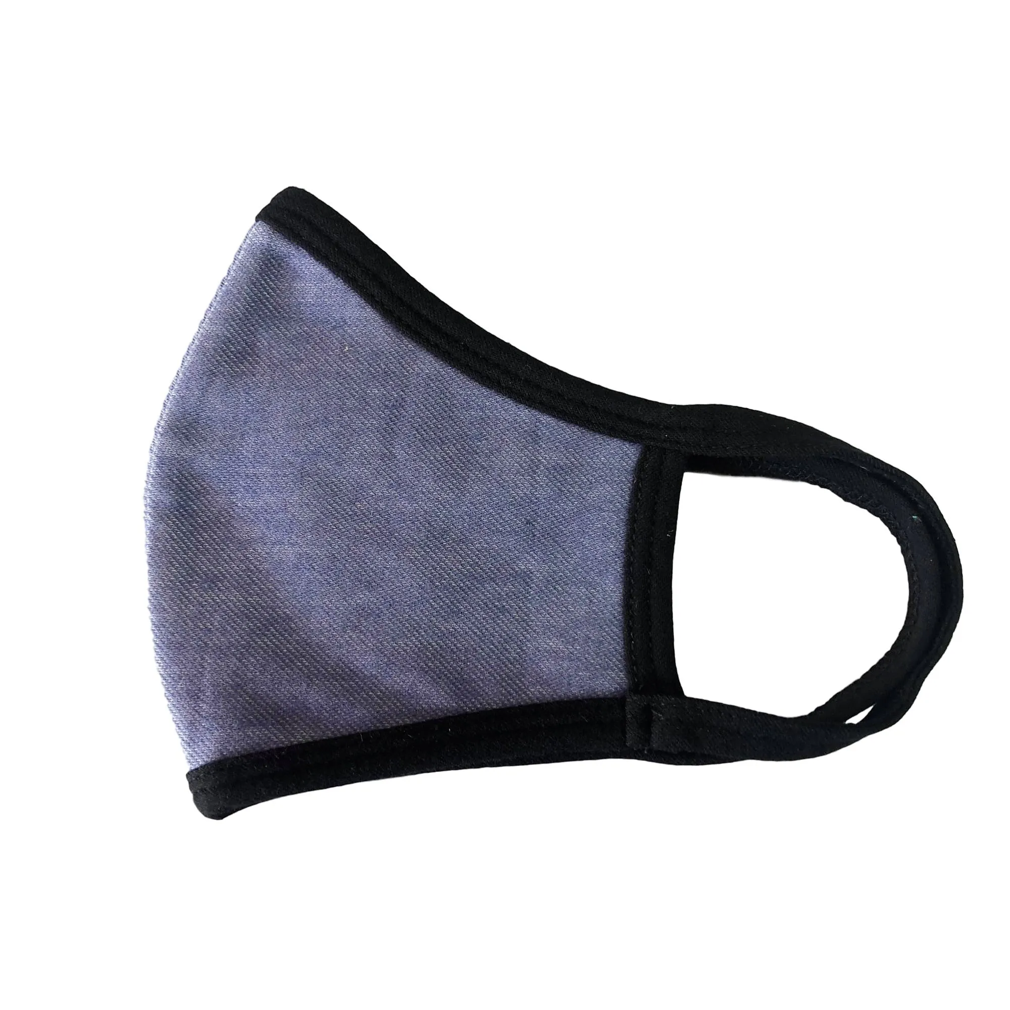 Faded Blue Face Mask, Cotton, 2 layers, Washable, Reusable Mask, Youth Size