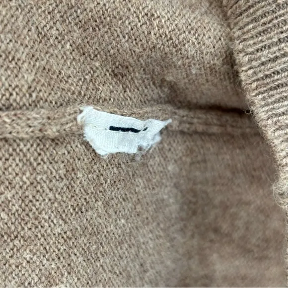 Faherty Women's Horizon Surf Sweater Srtriped Tan Size Small