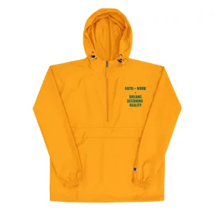 Faith   Work Embroidered Champion Packable Jacket