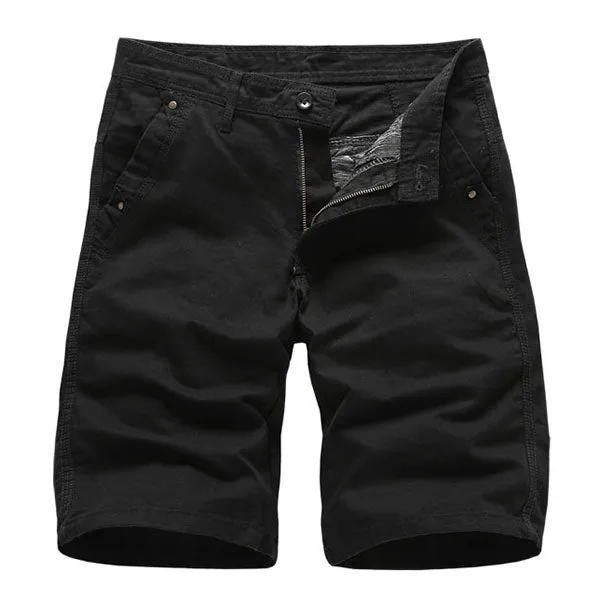 Fashion Solid Color Cotton Men's Shorts