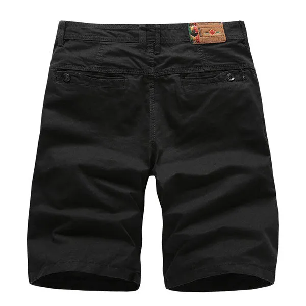 Fashion Solid Color Cotton Men's Shorts