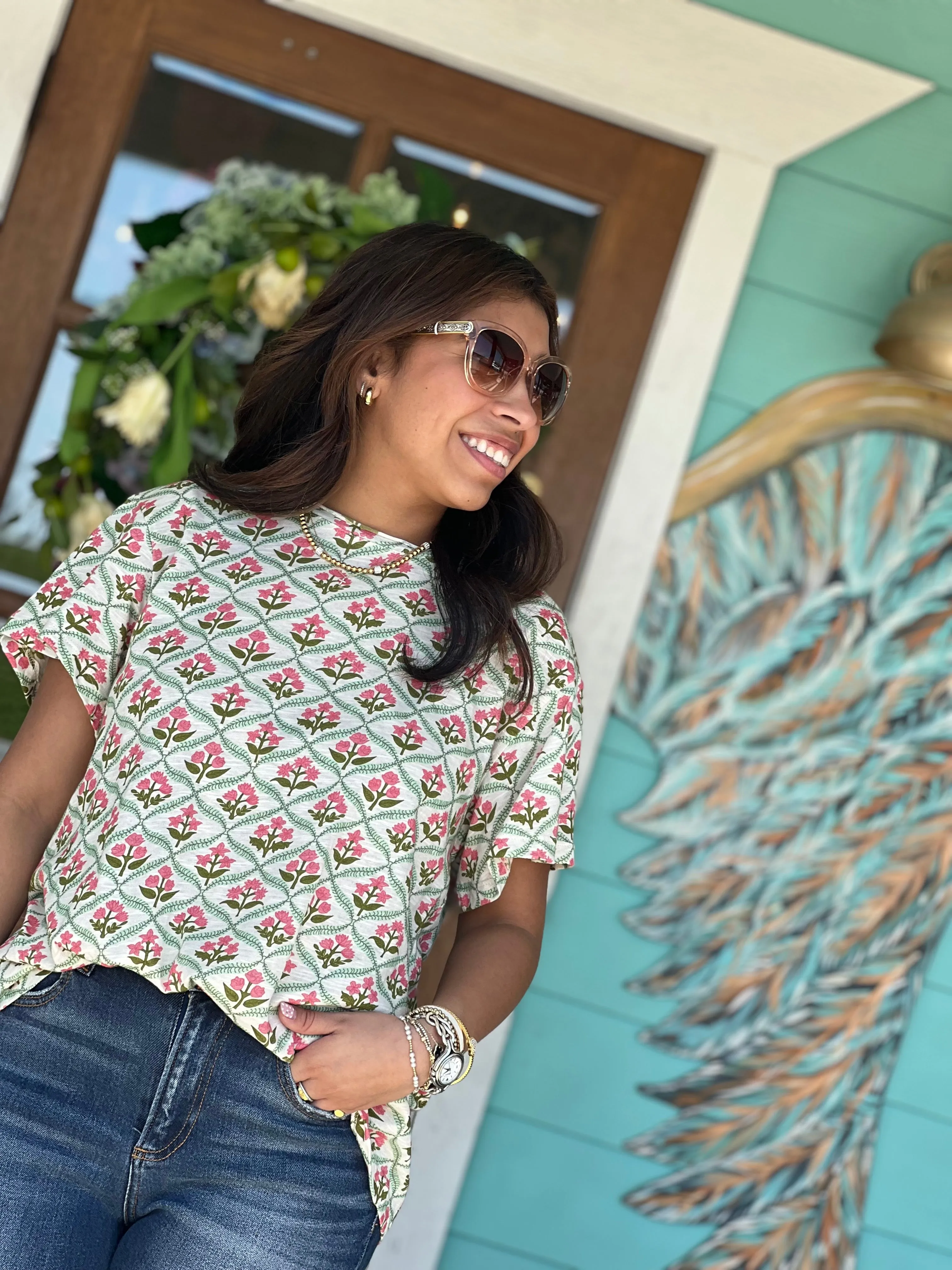 Flower Fields Basic Tee