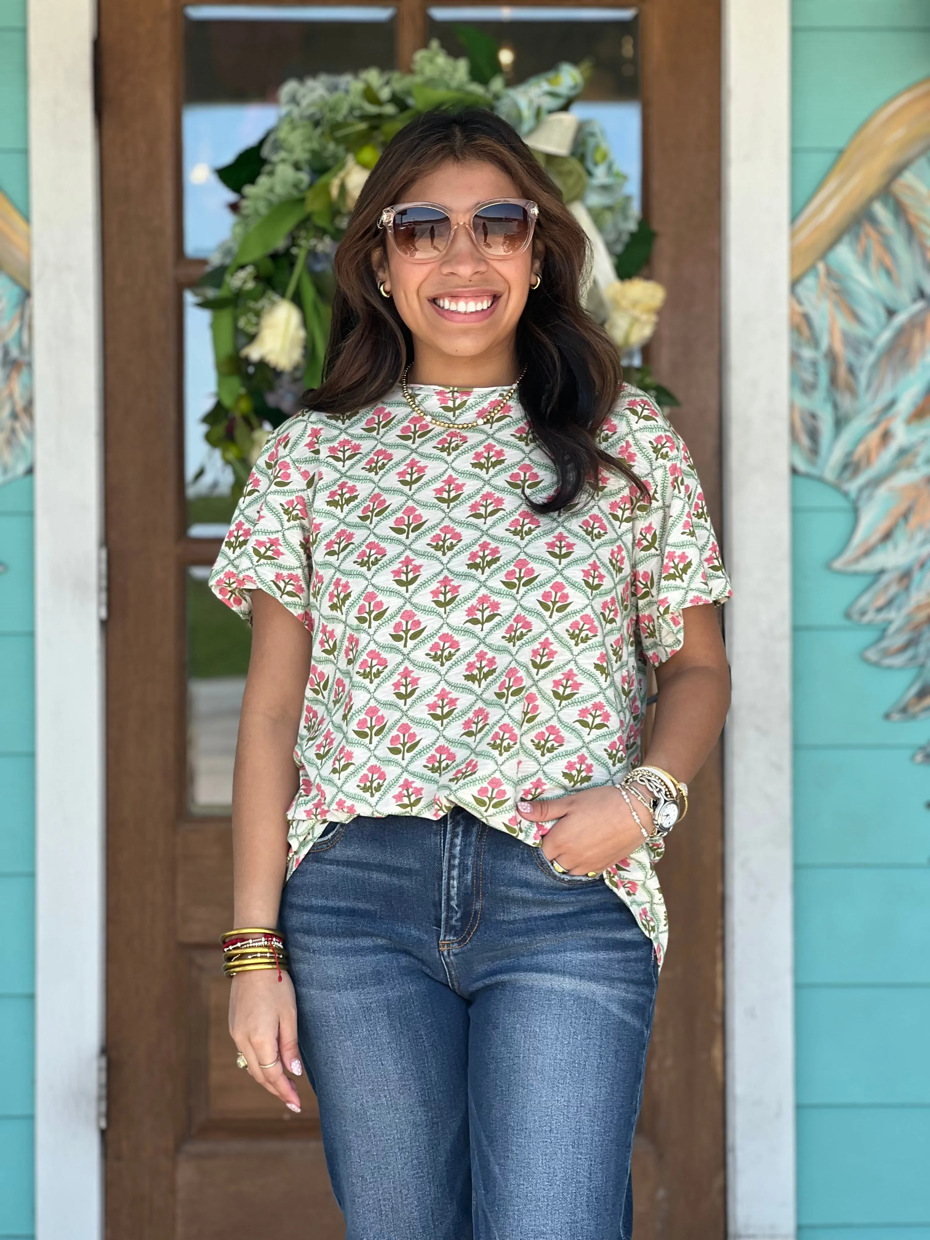 Flower Fields Basic Tee